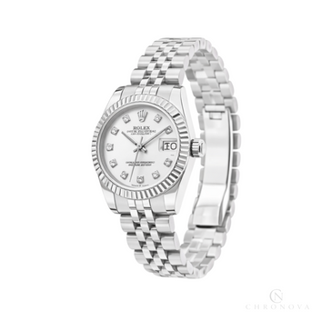 Rolex Datejust Watch – Silver Dial