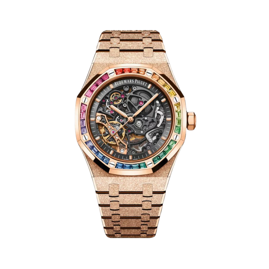 Audemars Piguet Royal Oak Watch – Rose Gold Grey Dial