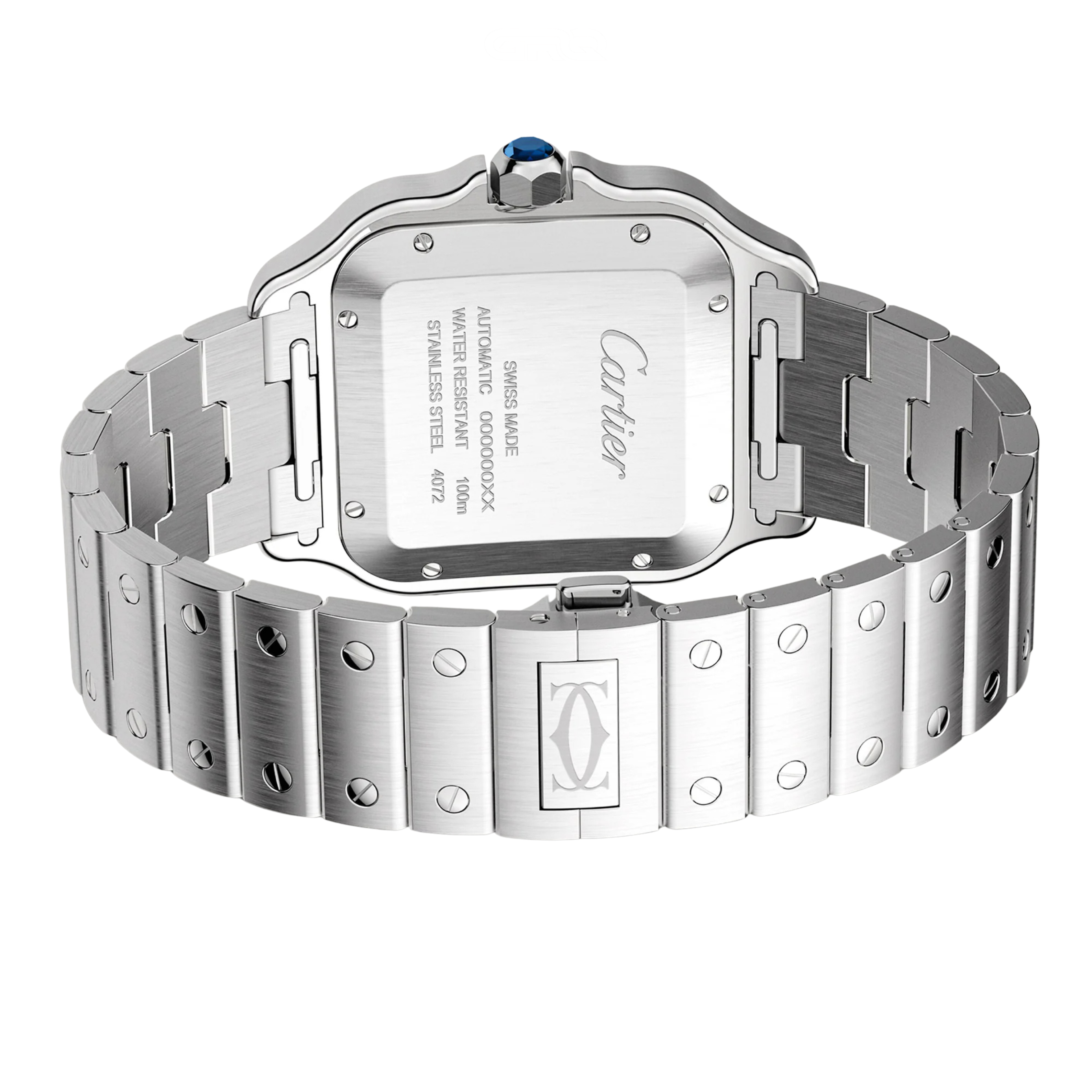 Cartier Santos de Cartier Automatic White Dial Watch – Silver