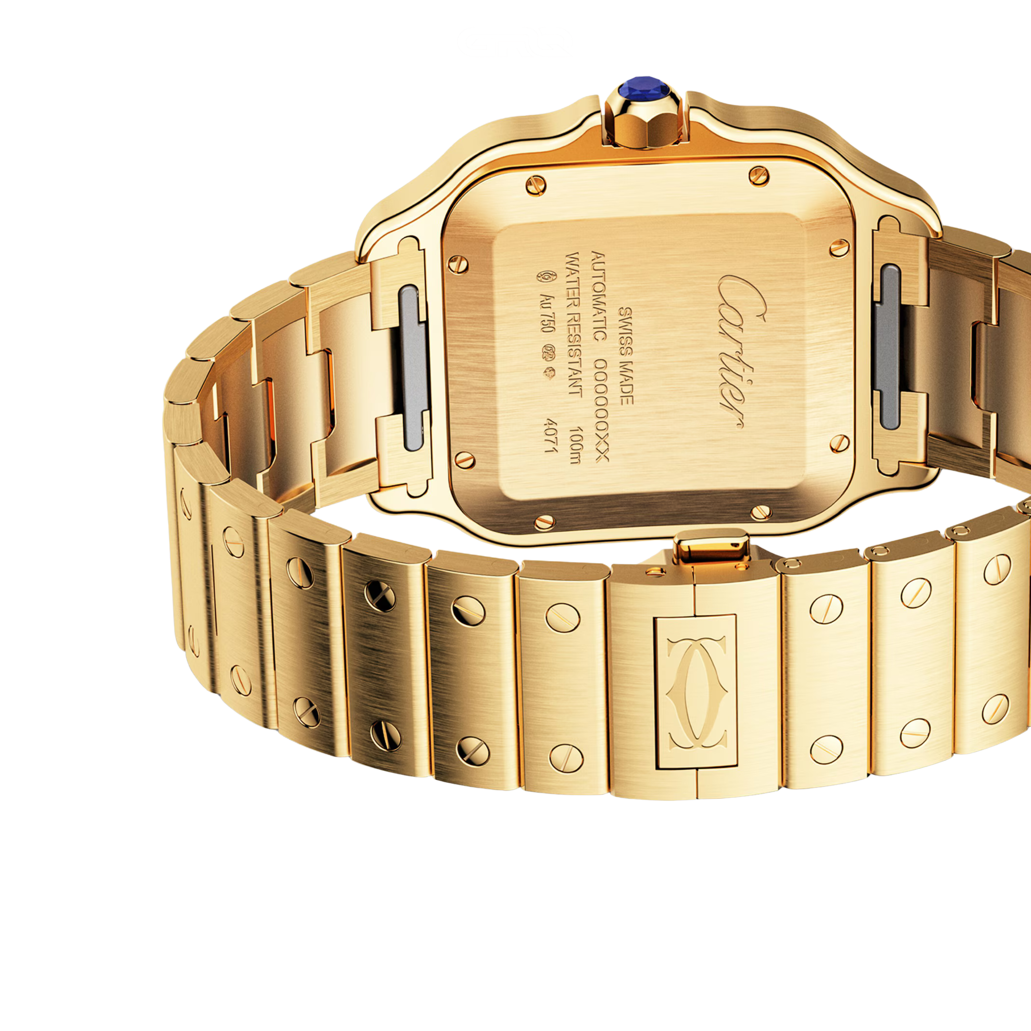 Cartier Santos de Cartier Gold-tone Watch – Black Dial