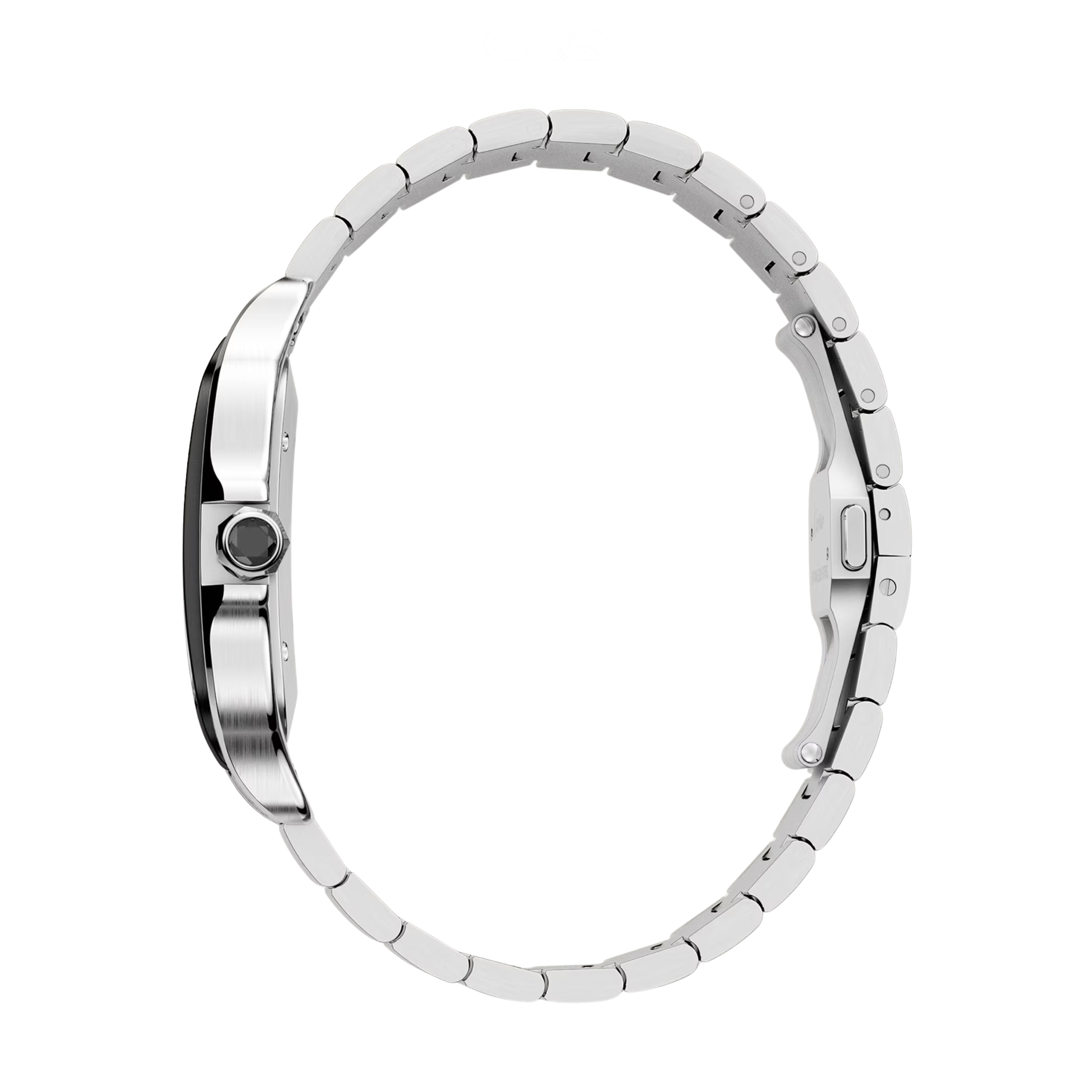Cartier Santos de Cartier Steel Watch – Black Dial
