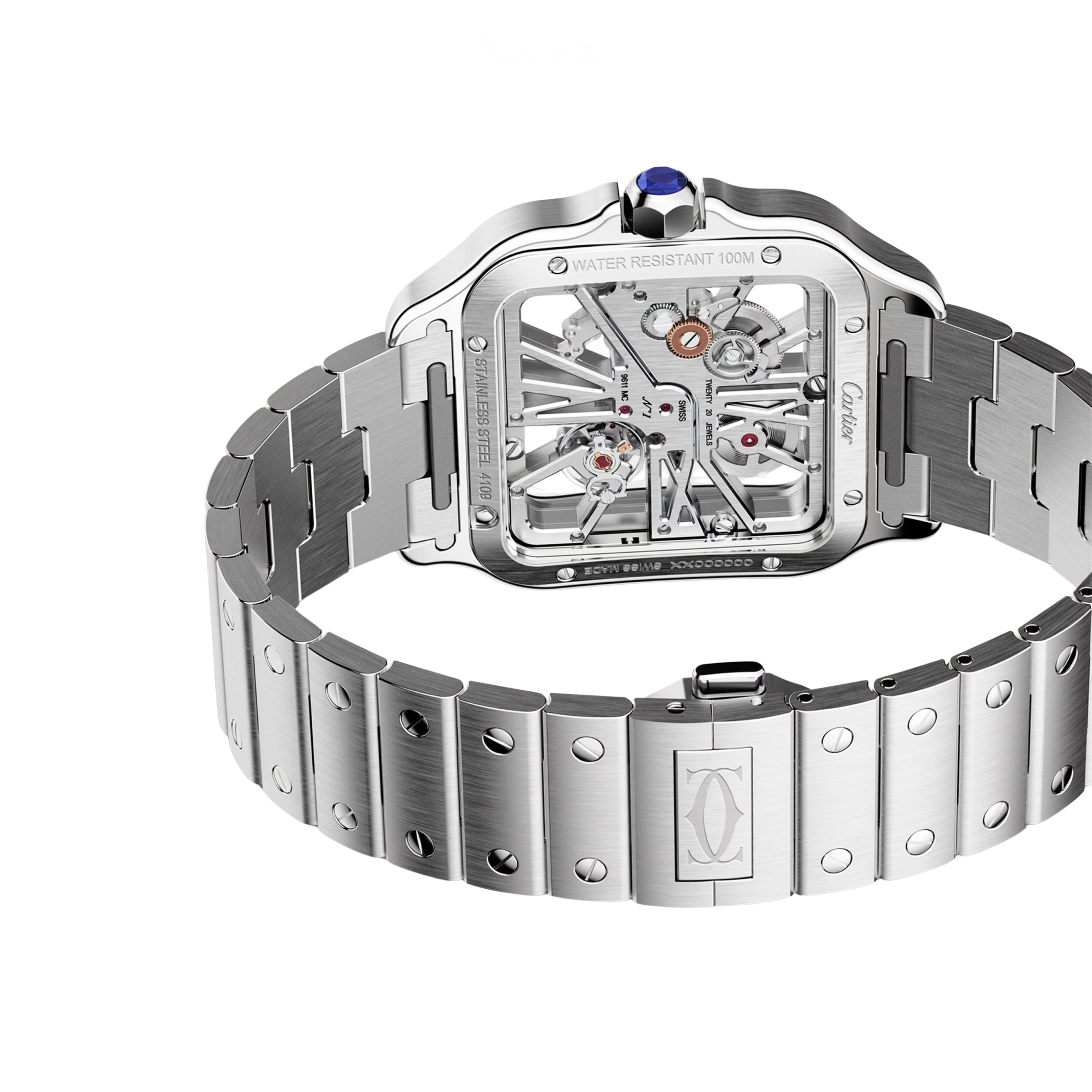Cartier Cartier Santos Skeleton Two-tone Steel & Watch – Yellow Gold