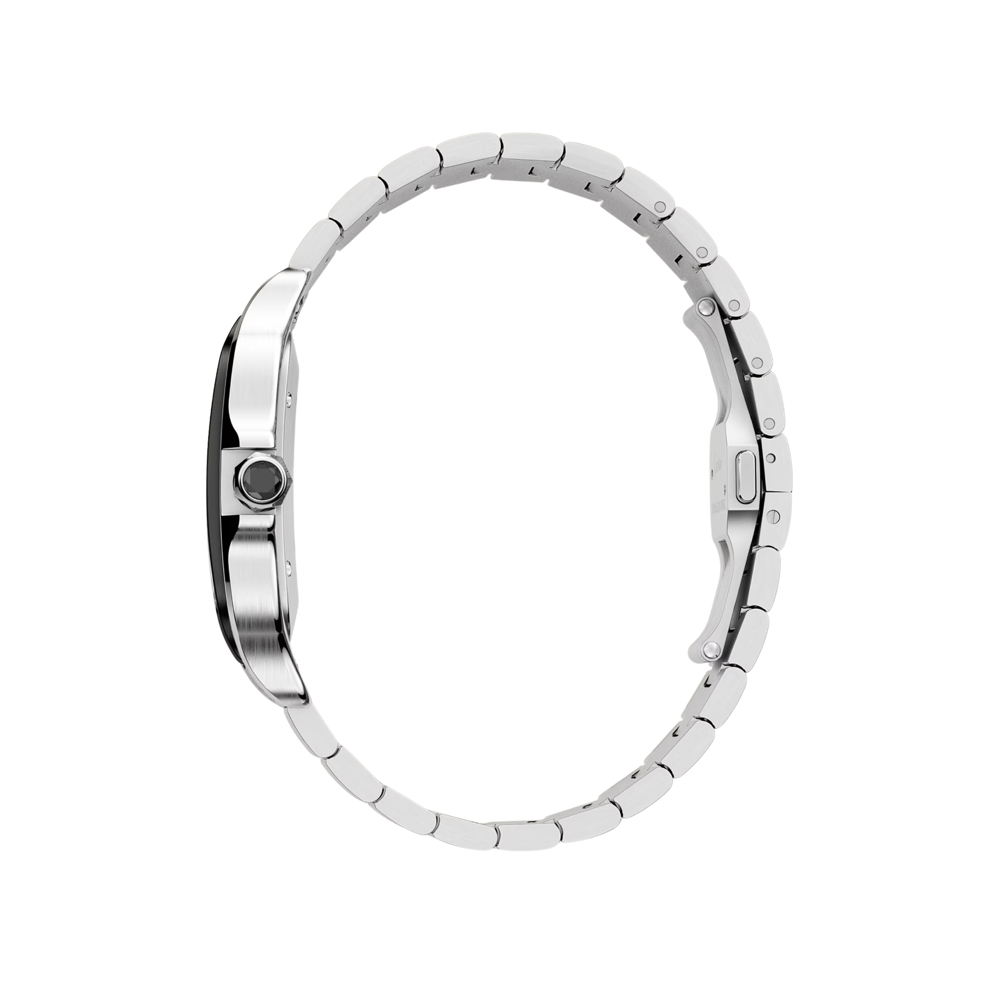 Cartier Santos de Cartier Stainless Steel with Watch – Green Sunburst Dial