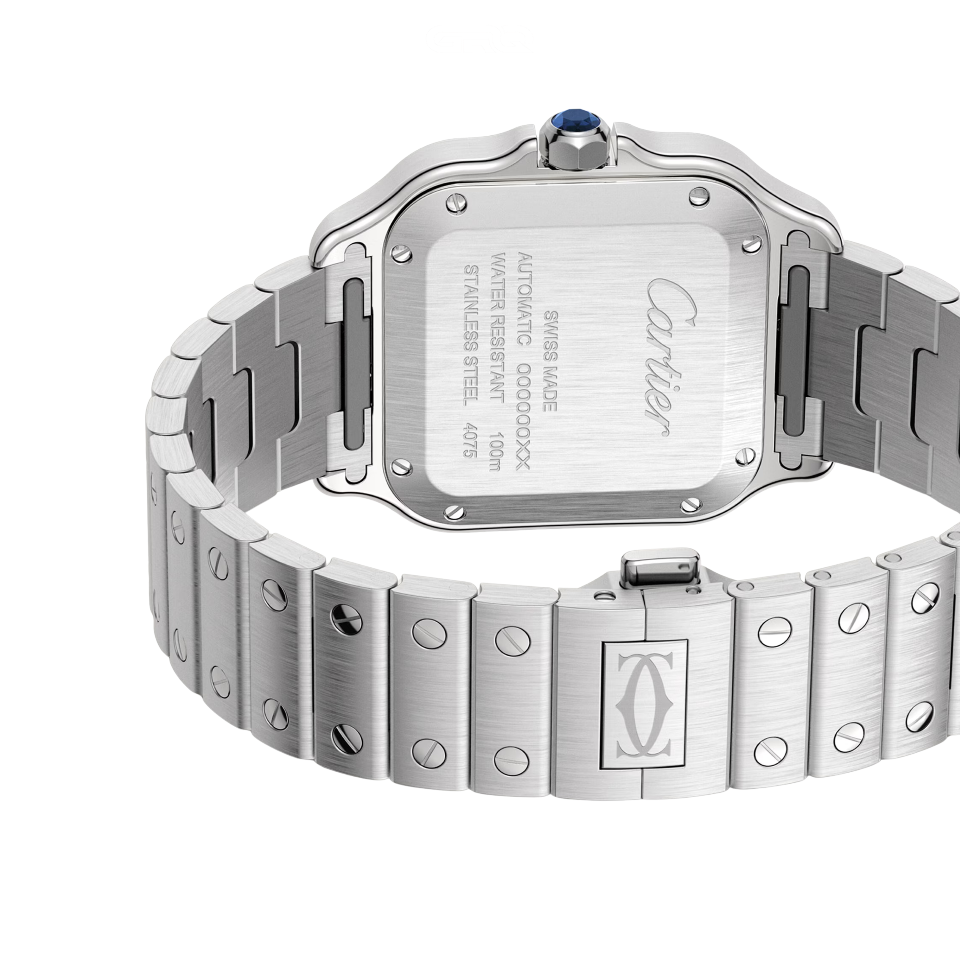 Cartier Santos de Cartier Steel Watch – Blue Dial