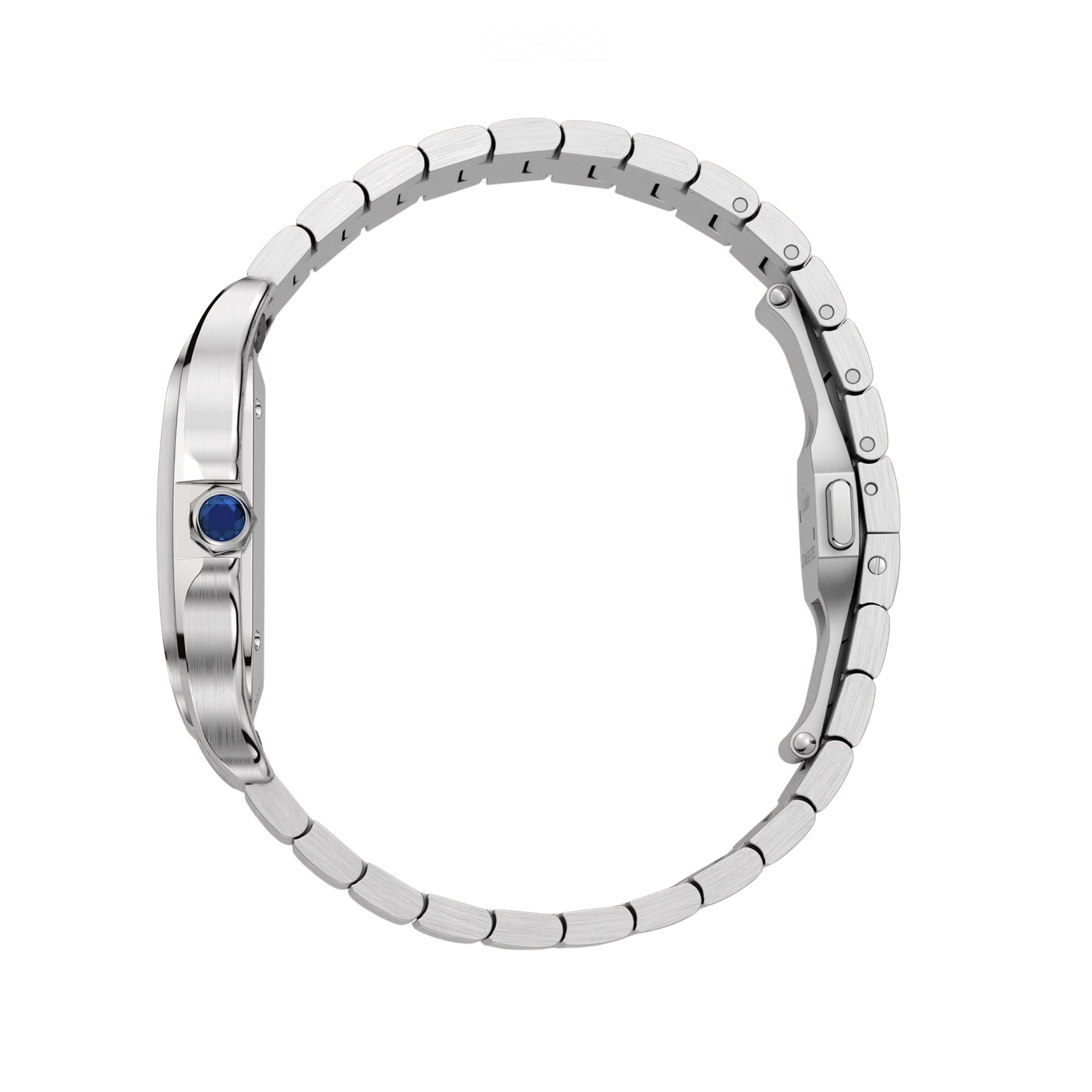 Cartier Santos de Cartier Silver & Graduated Watch – Green Dial
