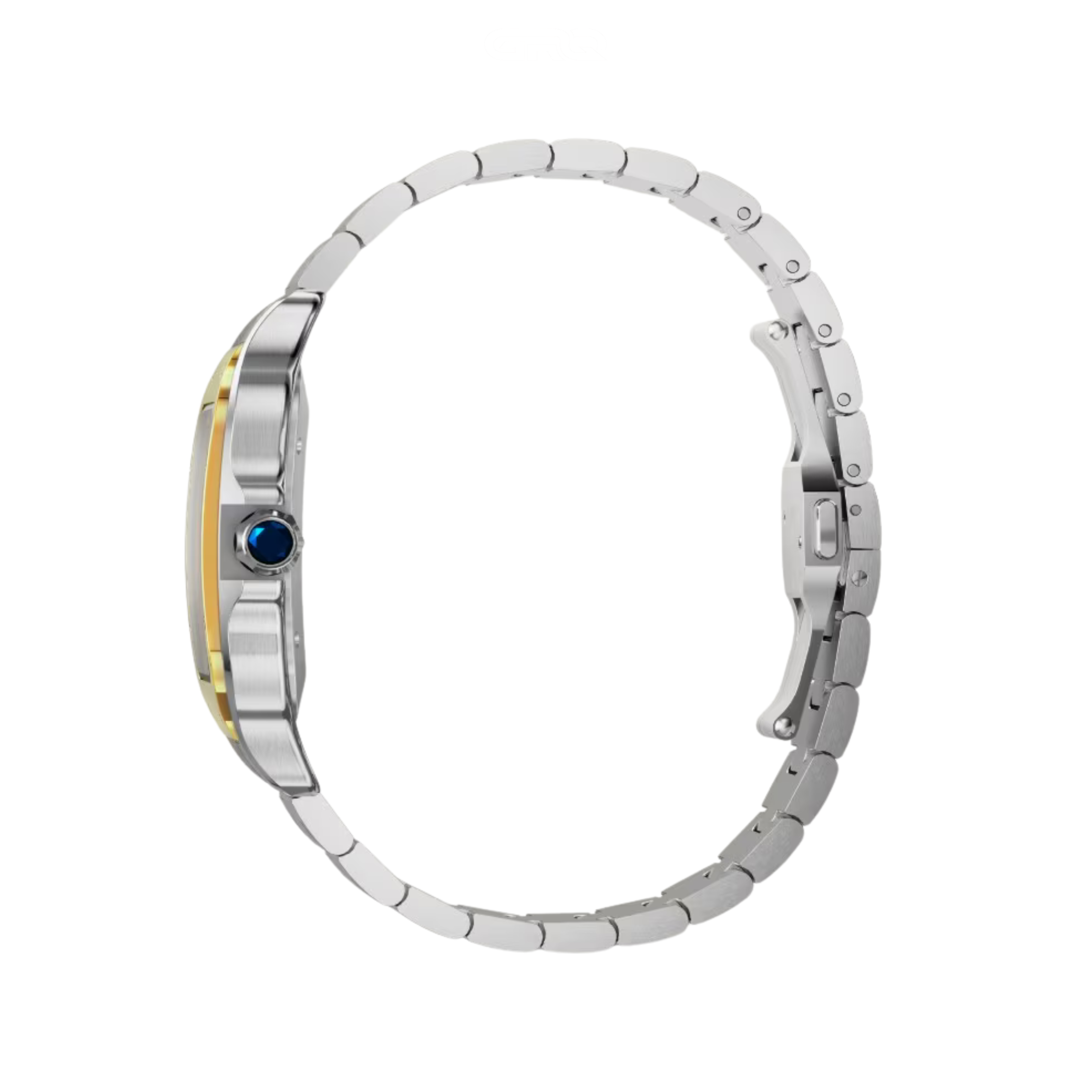Cartier Santos de Cartier Two-tone Blue Dial Large Watch