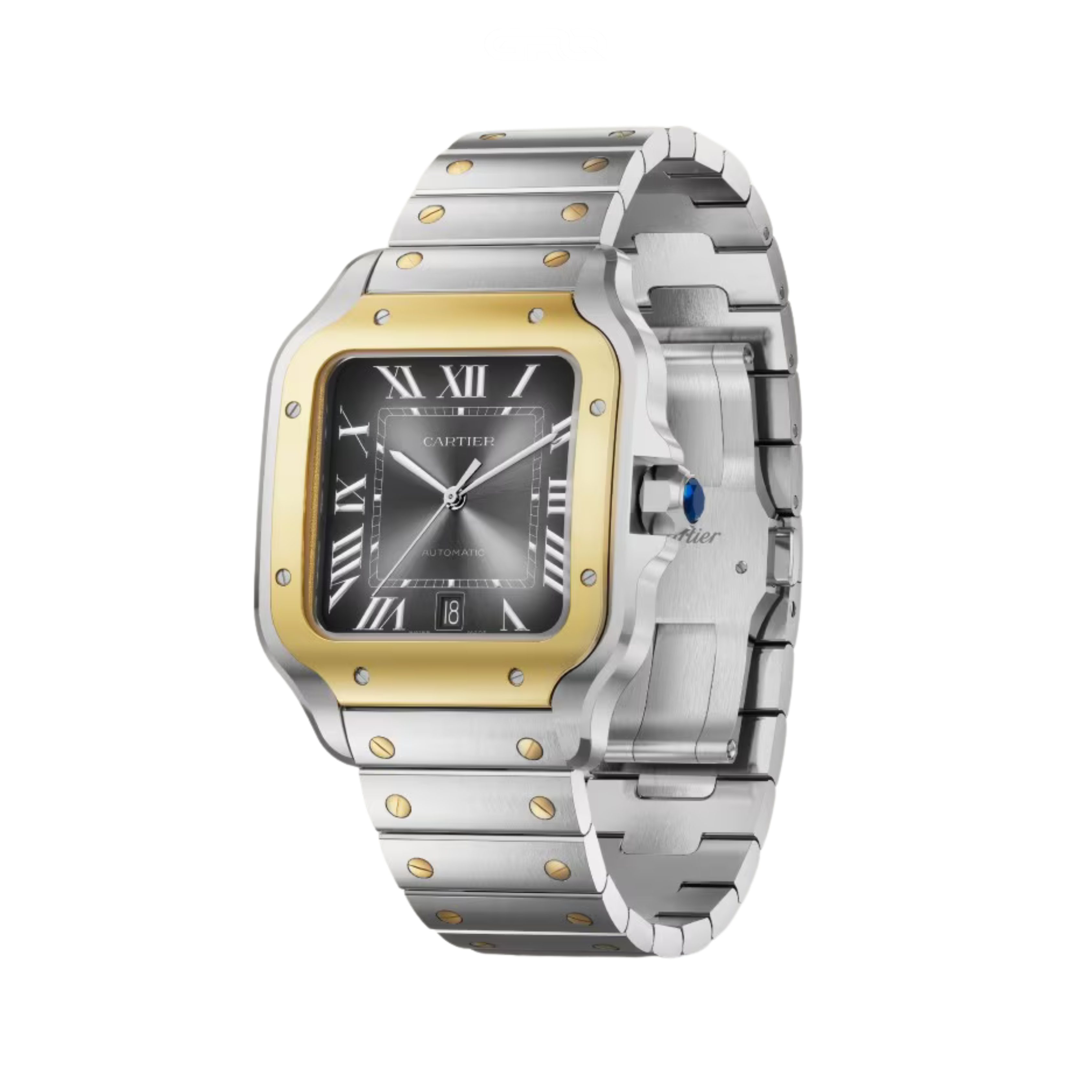 Cartier Santos de Cartier Two-tone Large Golden Watch