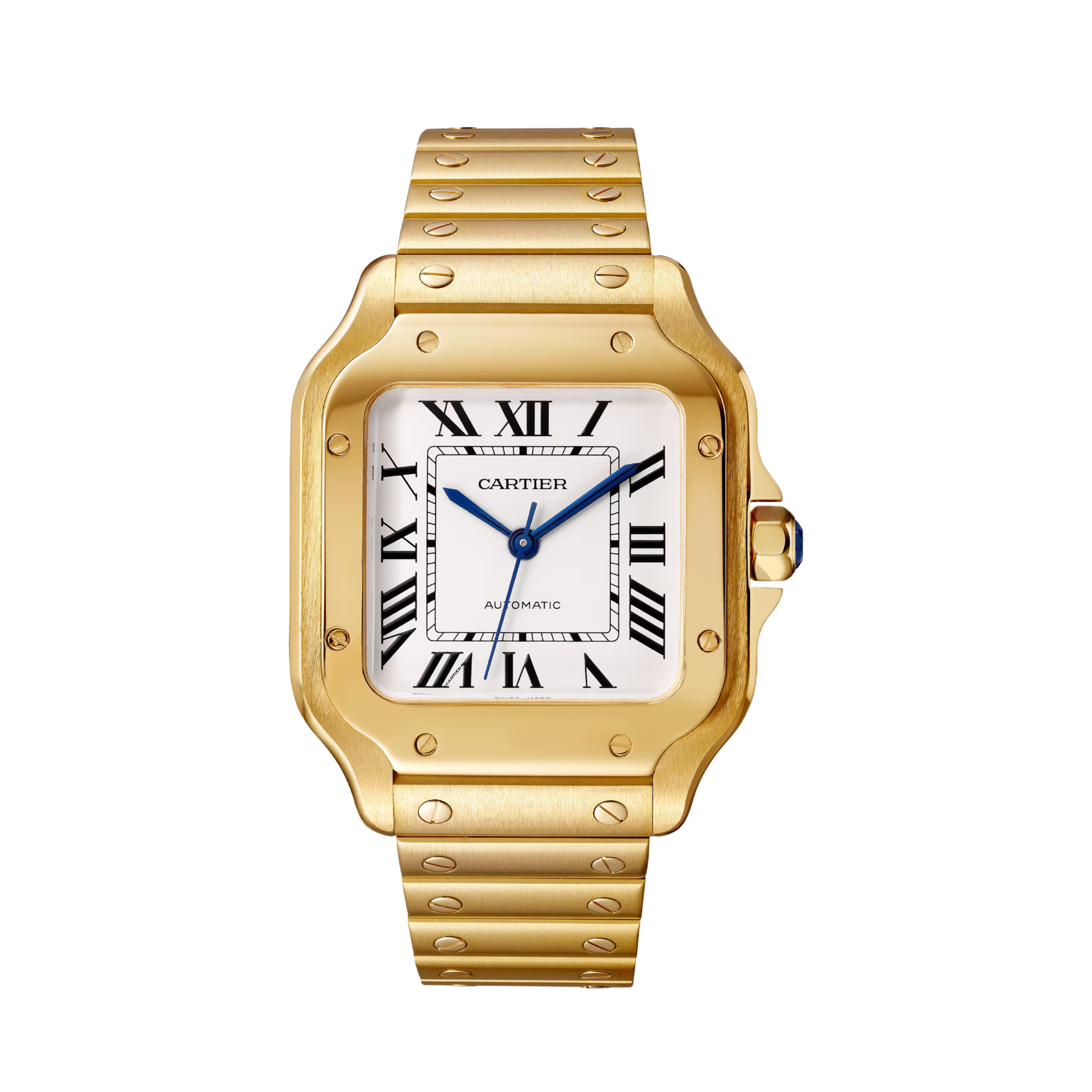 Cartier Santos de Cartier Watch – Yellow Gold White Dial