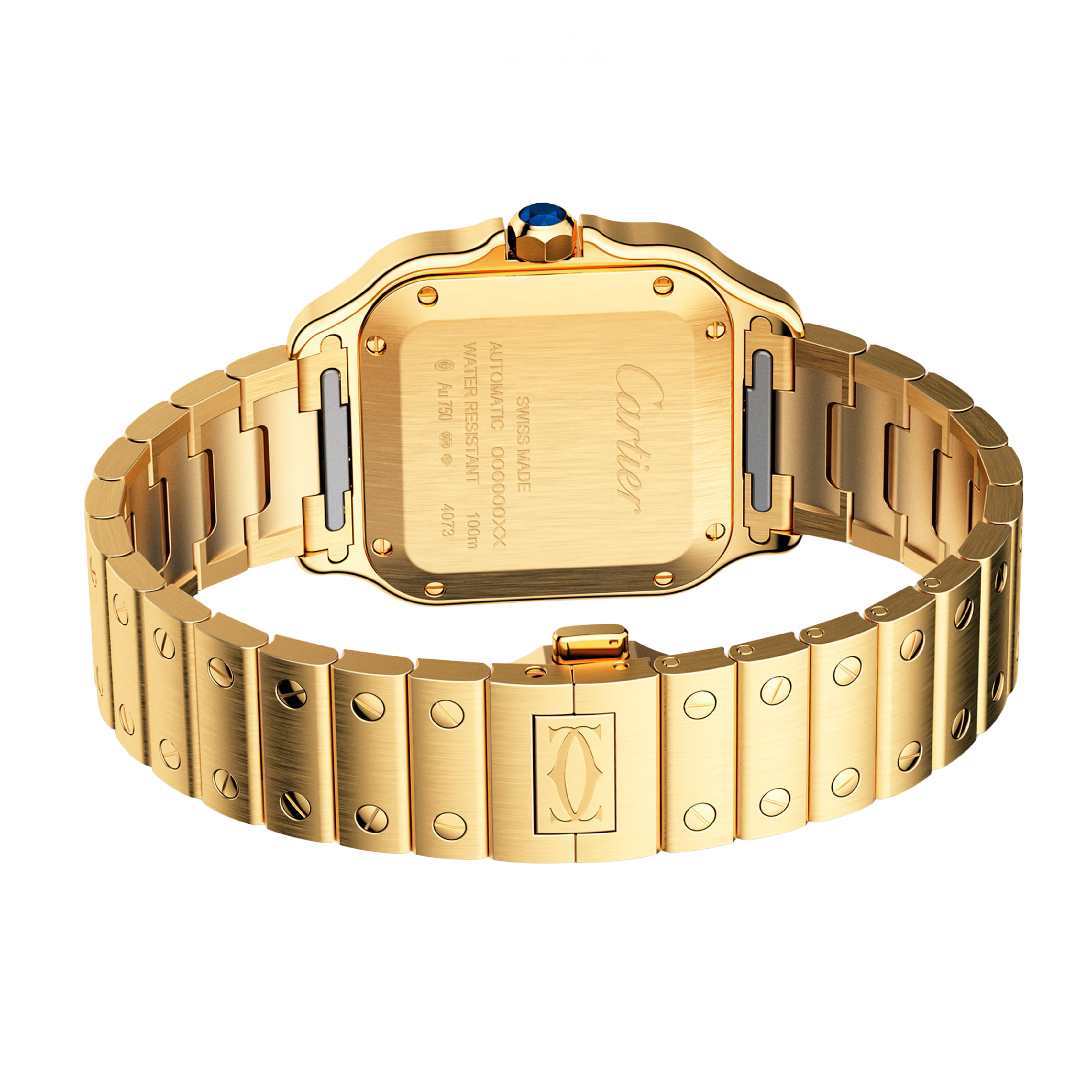 Cartier Santos de Cartier Watch – Yellow Gold White Dial
