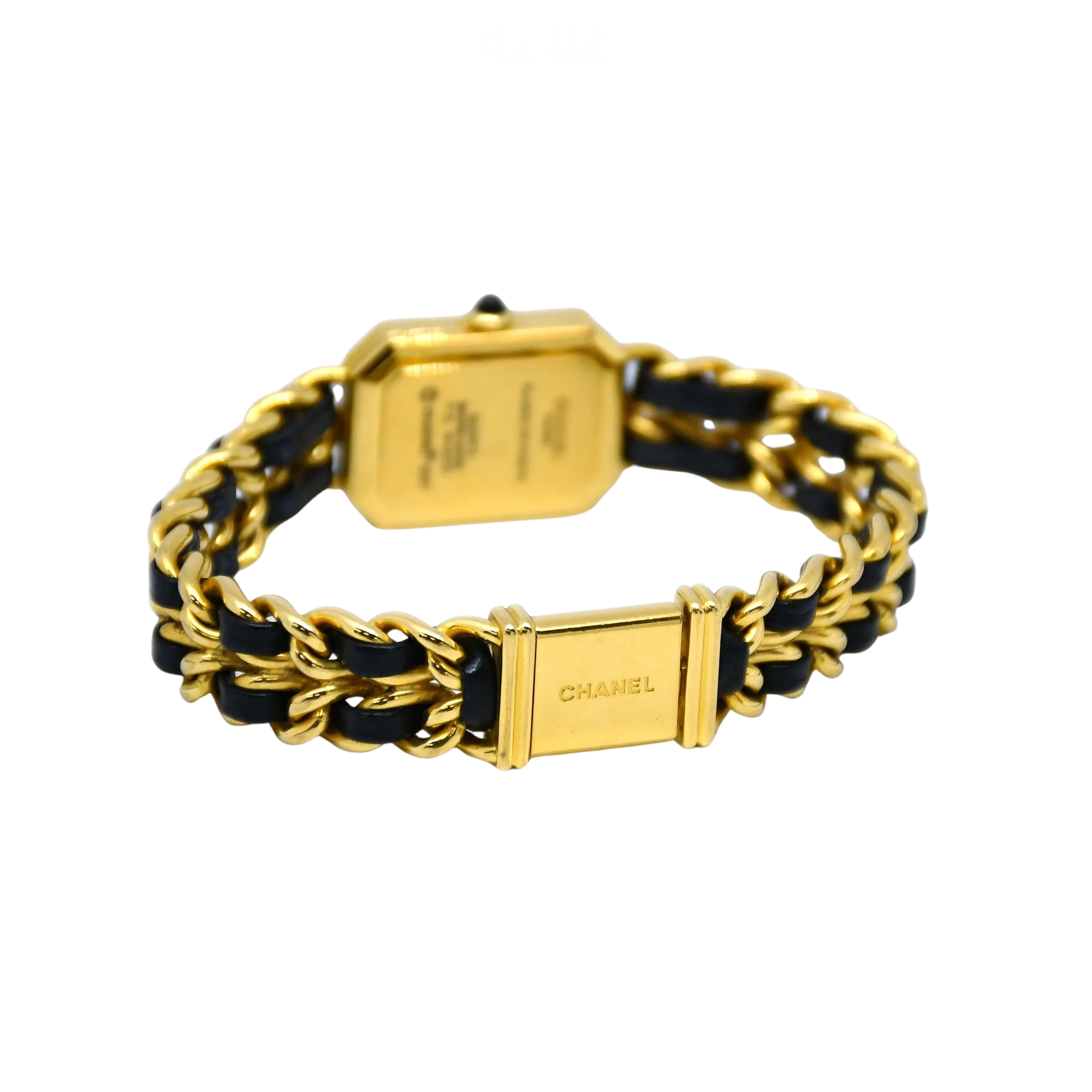 Chanel Chanel Première Black Yellow Chain Leather Strap Watch