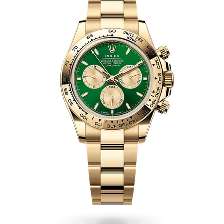 Rolex | Yellow Gold Green Dial - Free & Fast UAE Shipping