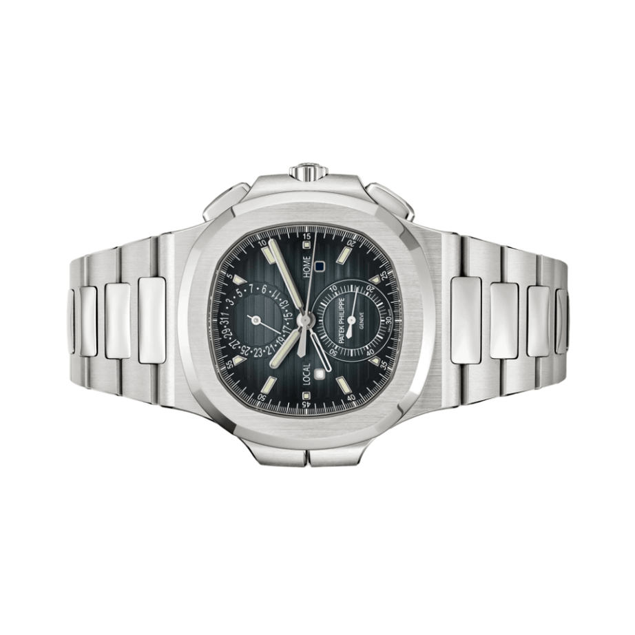 Patek Philippe | Nautilus Time Sunburst Blue Dial - Free & Fast UAE Shipping