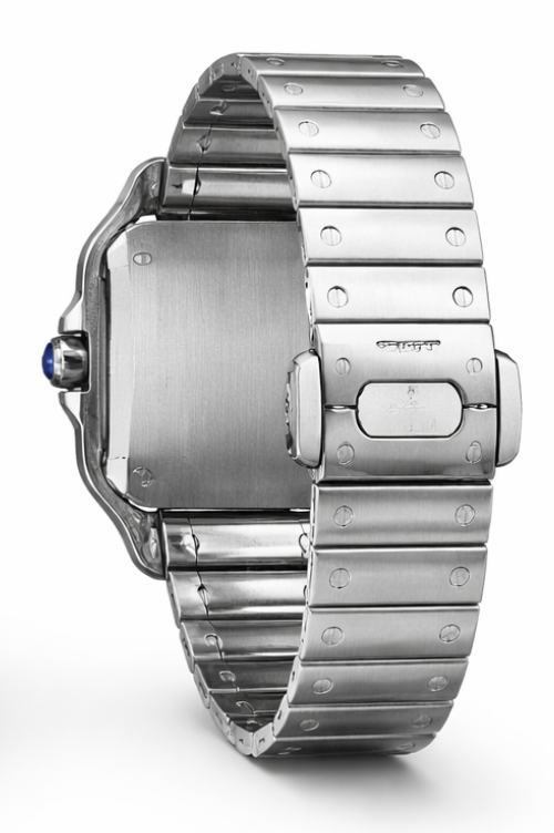 Cartier Santos de Cartier Steel Watch – Blue Dial