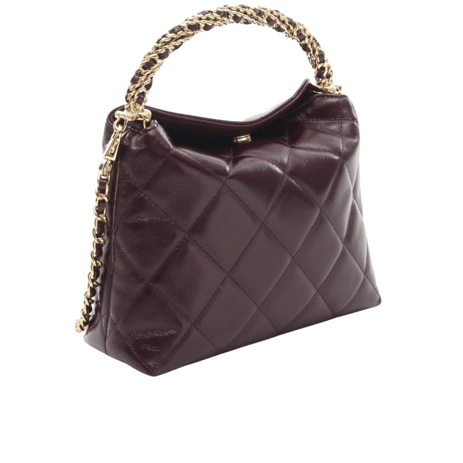 Chanel | Hobo Bag In A Deep Burgundy, Quilted Leather With Gold-tone Hardware. - Free & Fast UAE Shipping