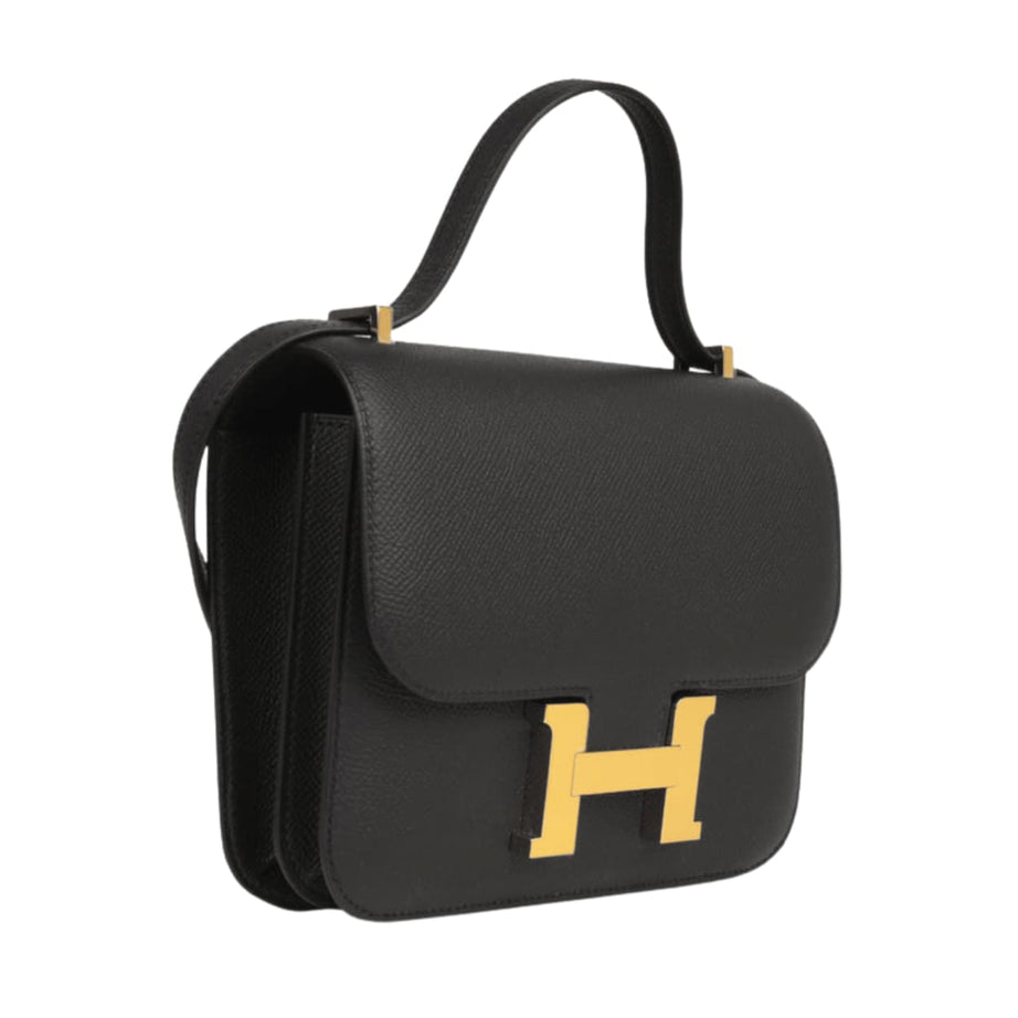 Hermès | Constance Mini 18 Bag In Black Epsom Leather With Gold Hardware - Free & Fast UAE Shipping