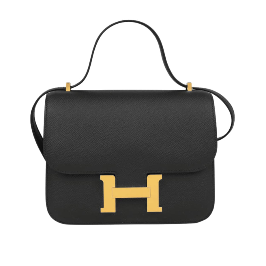 Hermès | Constance Mini 18 Bag In Black Epsom Leather With Gold Hardware - Free & Fast UAE Shipping