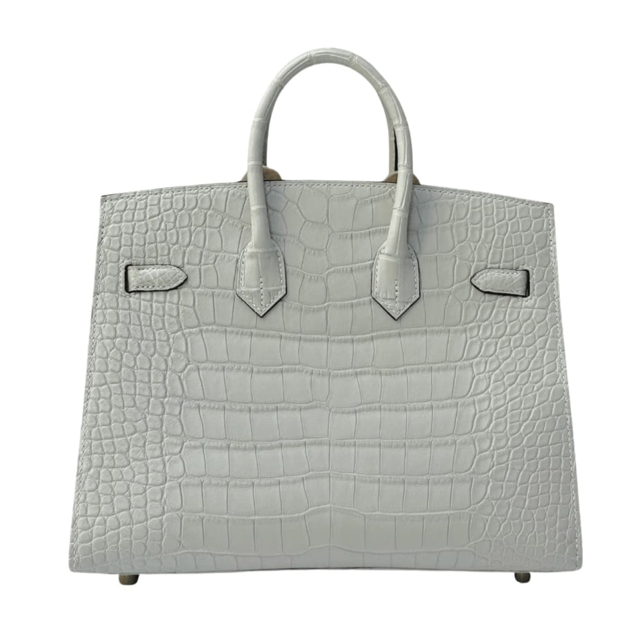 Hermès | Birkin 25 Handbag Pale Grey With Silvery Undertones - Free & Fast UAE Shipping
