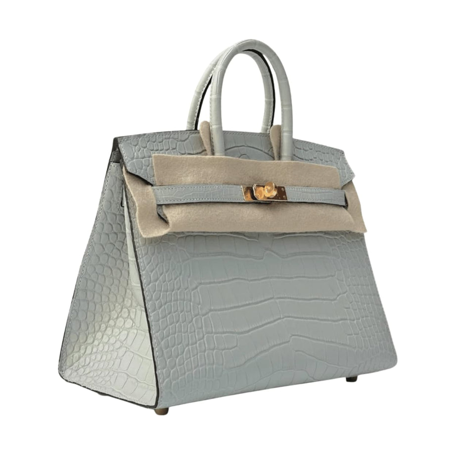 Hermès | Birkin 25 Handbag Pale Grey With Silvery Undertones - Free & Fast UAE Shipping