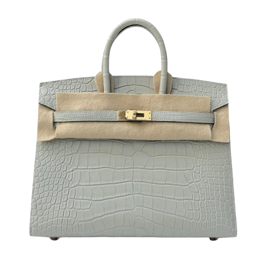 Hermès | Birkin 25 Handbag Pale Grey With Silvery Undertones - Free & Fast UAE Shipping