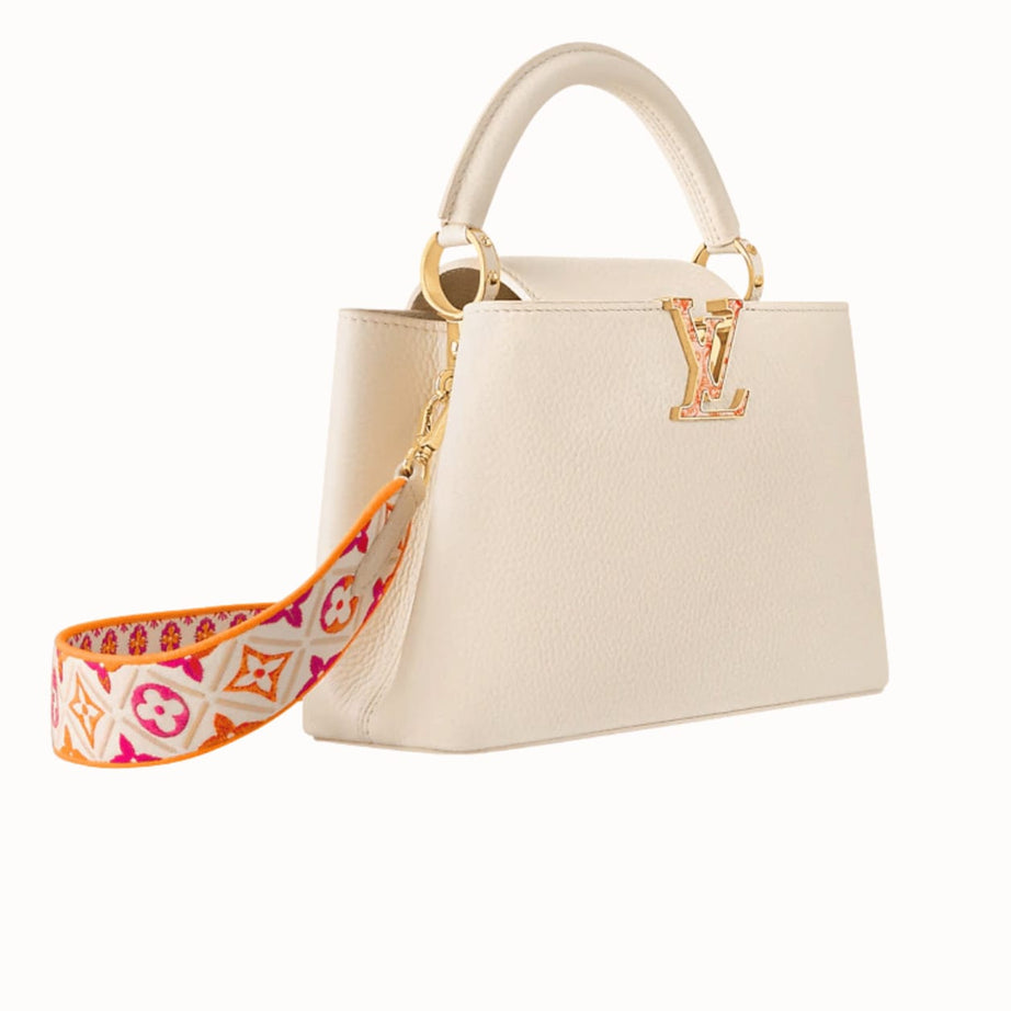 Louis Vuitton | Capucines Nano Handbag In Cream Taurillon Leather - Free & Fast UAE Shipping