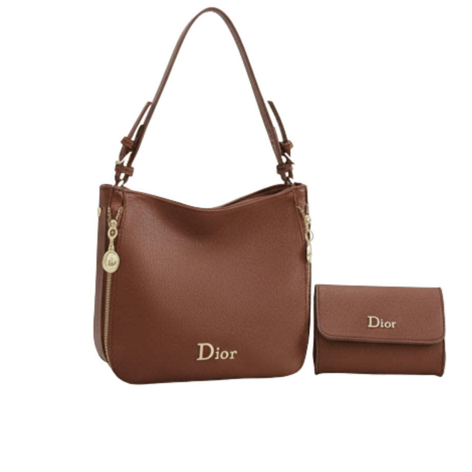 Dior | D-journey Bag In Brown Leather - Free & Fast UAE Shipping