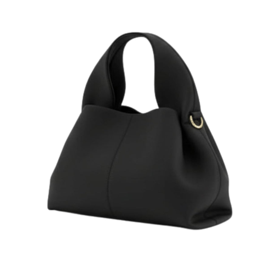 Polène | Numéro Dix Bag In Smooth Black Leather - Free & Fast UAE Shipping