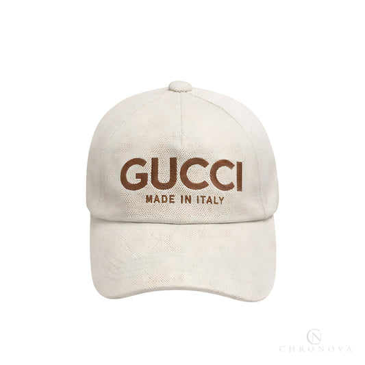 Gucci Logo Cotton Cap - White - View 2