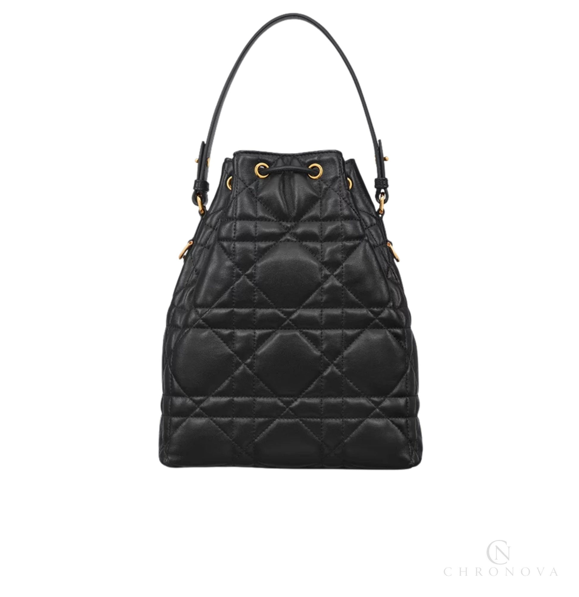 Dior | Caro Backpack In Black Macrocannage Lambskin - Free & Fast UAE Shipping