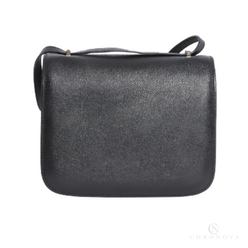 Hermès | Constance Mini 18 Shoulder Bag In Black Epsom Leather With A Gold-plated "h" Clasp Closure. - Free & Fast UAE Shipping