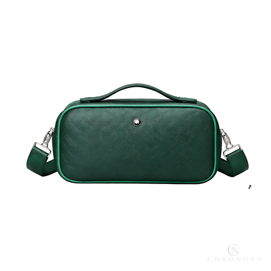 Mont Blanc Toiletry Pouch | Mont Blanc Green Canvass - View 1