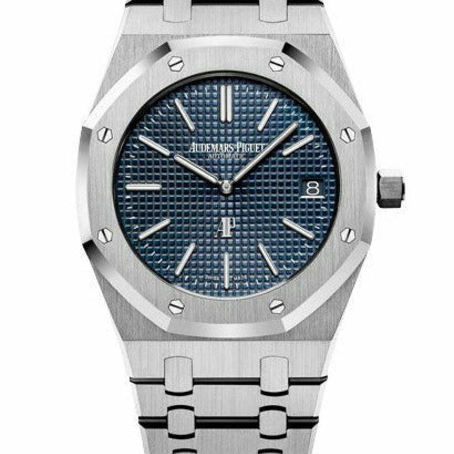 Audemars Piguet | Royal Oak Extra-Thin Smoked Blue Dial - Free & Fast UAE Shipping