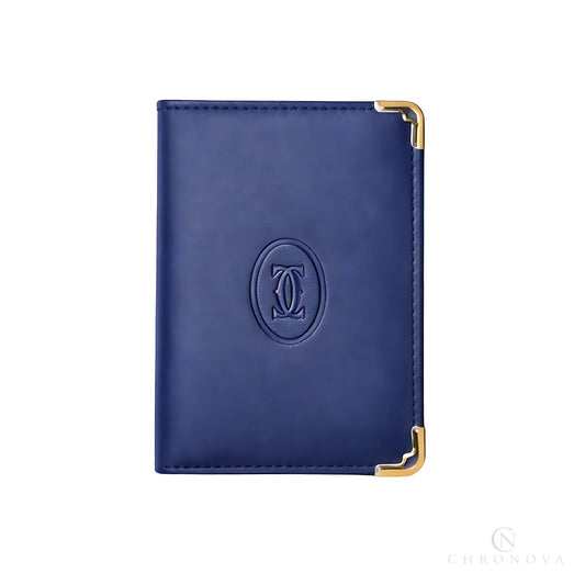 Cartier Wallet | navy blue leather - View 2