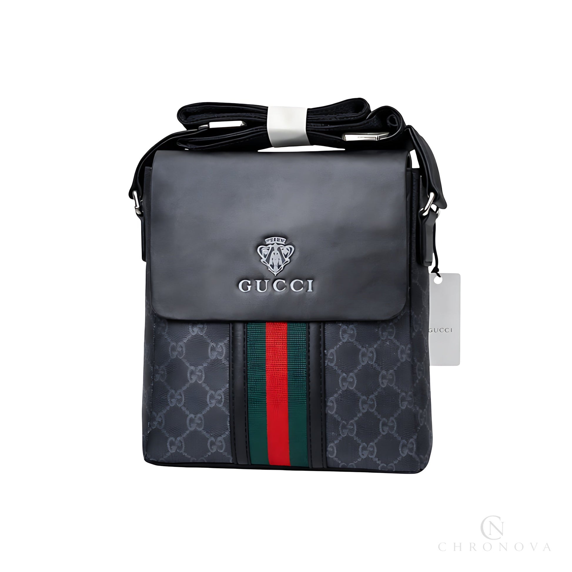 Gucci Crossbody Bag | Multi Canvass Black Grey - View 1