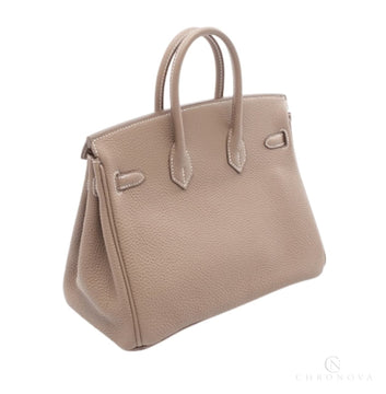 Hermès | Birkin 25 Bag In Etoupe Togo Leather With Gold Hardware - Free & Fast UAE Shipping