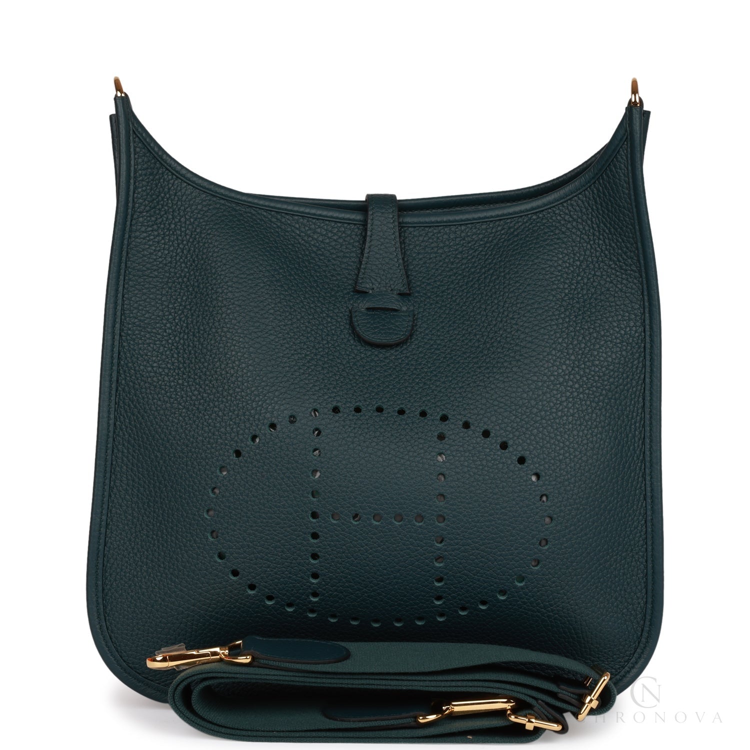Hermès | Evelyne Pm Vert Cypress Clemence - Free & Fast UAE Shipping