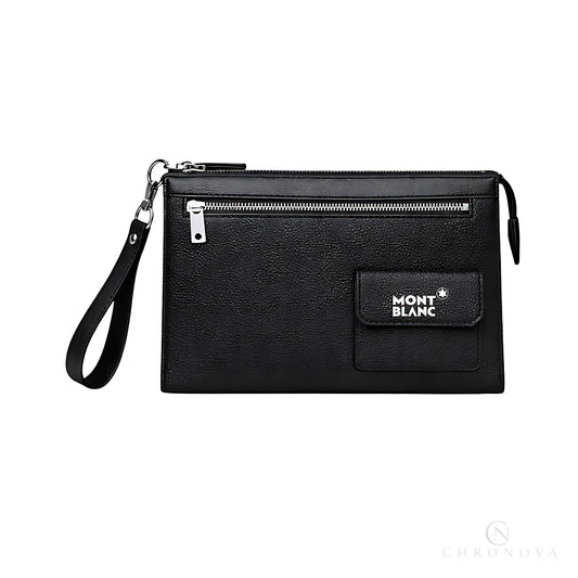 Mont Blanc Wrist Pouch | Mont Blanc Black Canvass - View 1