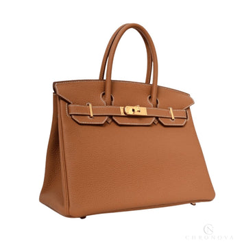 Hermès | Birkin 25 Handbag In Gold Togo Leather With Gold Hardware - Free & Fast UAE Shipping