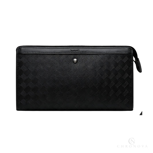Mont Blanc Clutch | Mont Blanc Black Leather - View 1