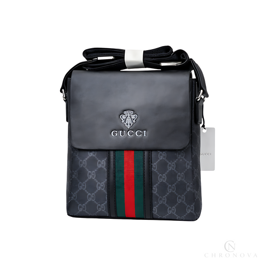 Gucci Crossbody Bag | Multi Canvass Black Grey - View 1