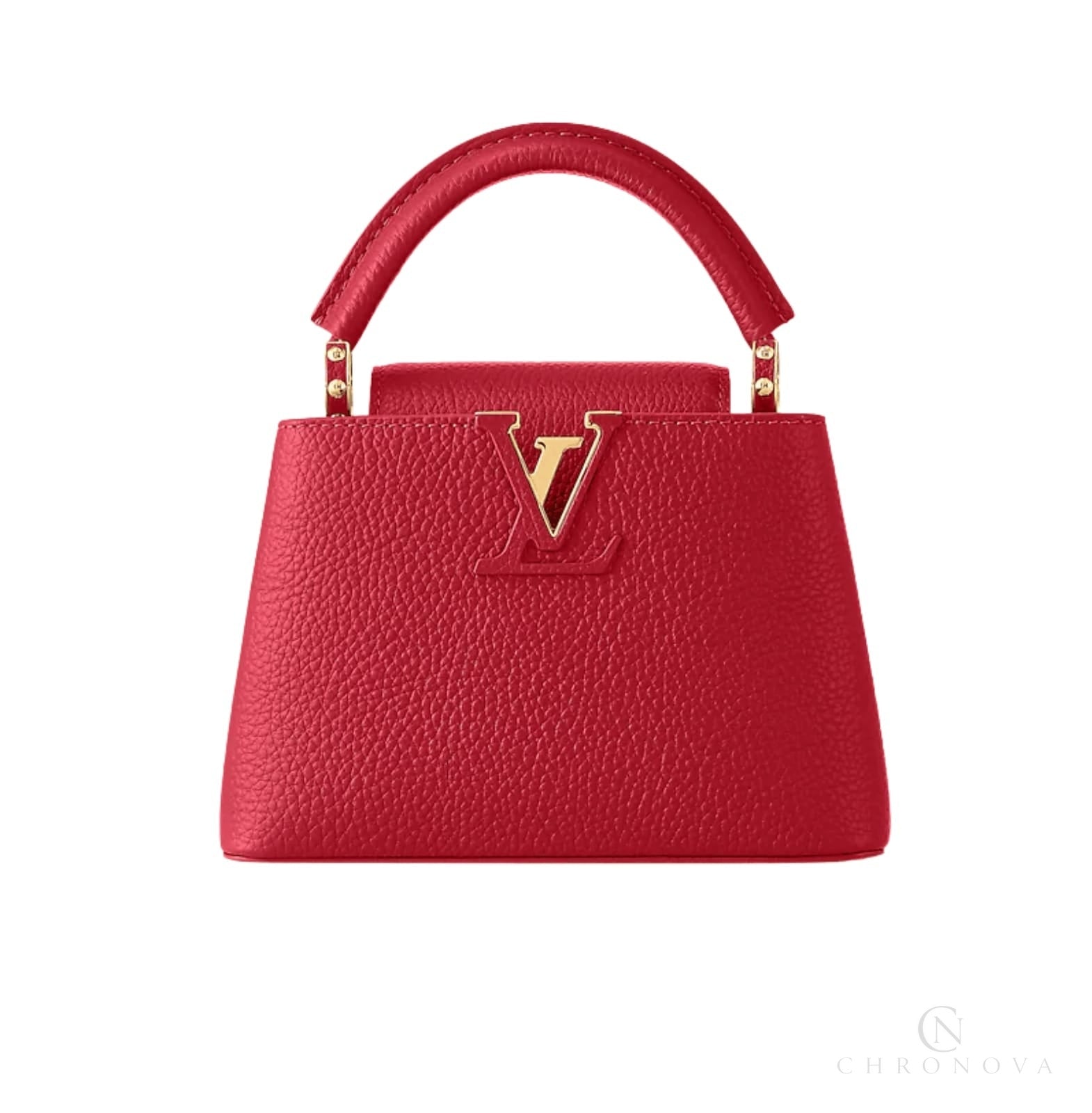 Louis Vuitton | Capucines Mini Handbag In Scarlet Red Taurillon Leather - Free & Fast UAE Shipping