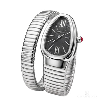 Bvlgari Serpenti Tubogas Steel Watch – Black Opaline Dial