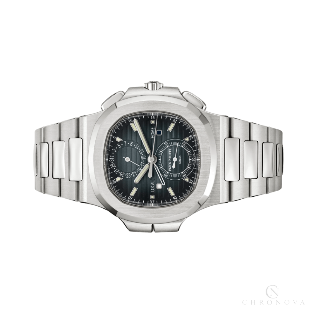 Patek Philippe | Nautilus Time Sunburst Blue Dial - Free & Fast UAE Shipping