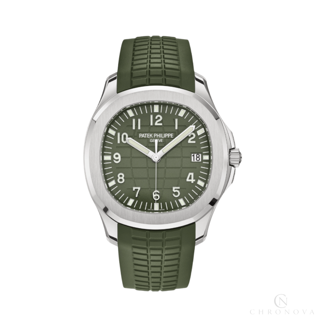 Patek Philippe | Aquanaut Jumbo Khaki Green Dial - Free & Fast UAE Shipping