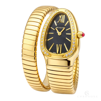 Bvlgari Serpenti Tubogas Yellow Gold Diamond Watch