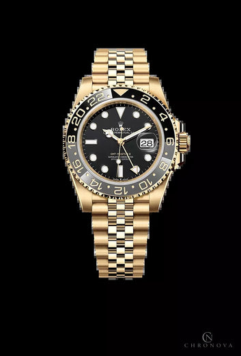 Rolex | GMT-Master II Yellow Gold Black Dial - Free & Fast UAE Shipping