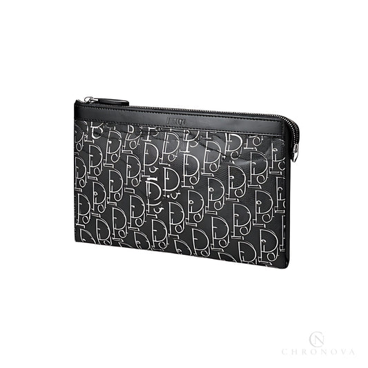Dior Wallet | A5 Black Oblique Jacquard - View 1