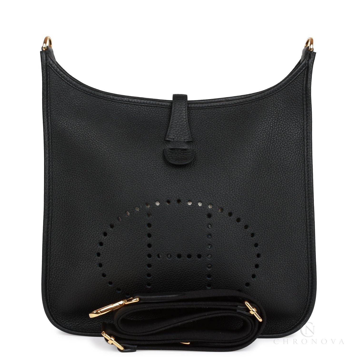 Hermès | Evelyne Pm Black Clemence - Free & Fast UAE Shipping