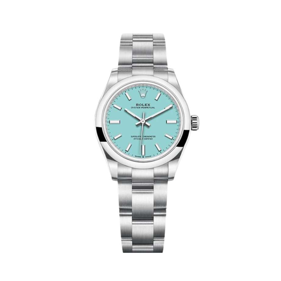 Rolex Oyster Perpetual Op Tiffany Watch – Blue Dial