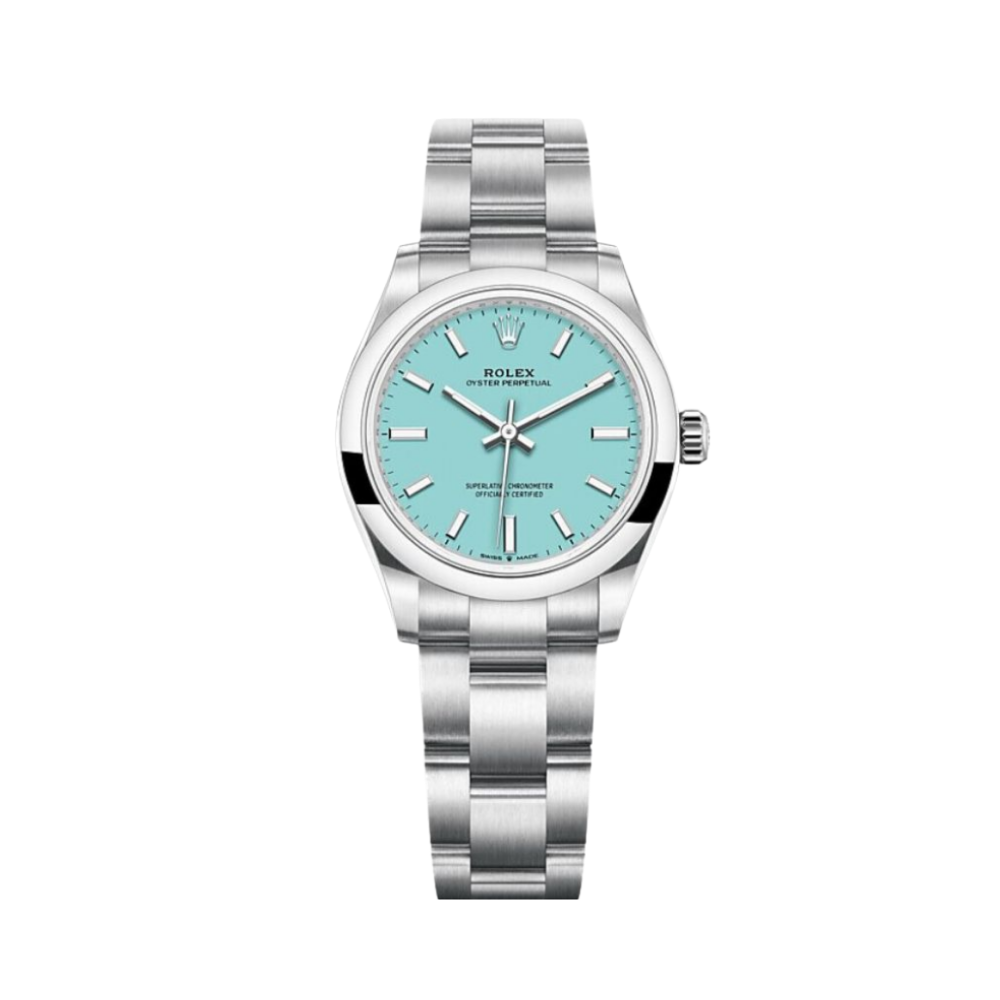 Rolex Oyster Perpetual Op Tiffany Watch – Blue Dial