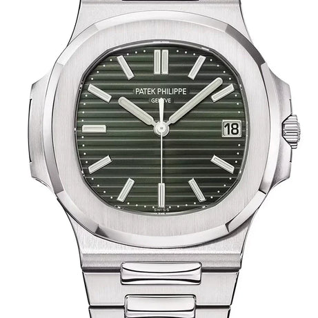 Patek Philippe | Nautilus New Olive Green Dial - Free & Fast UAE Shipping